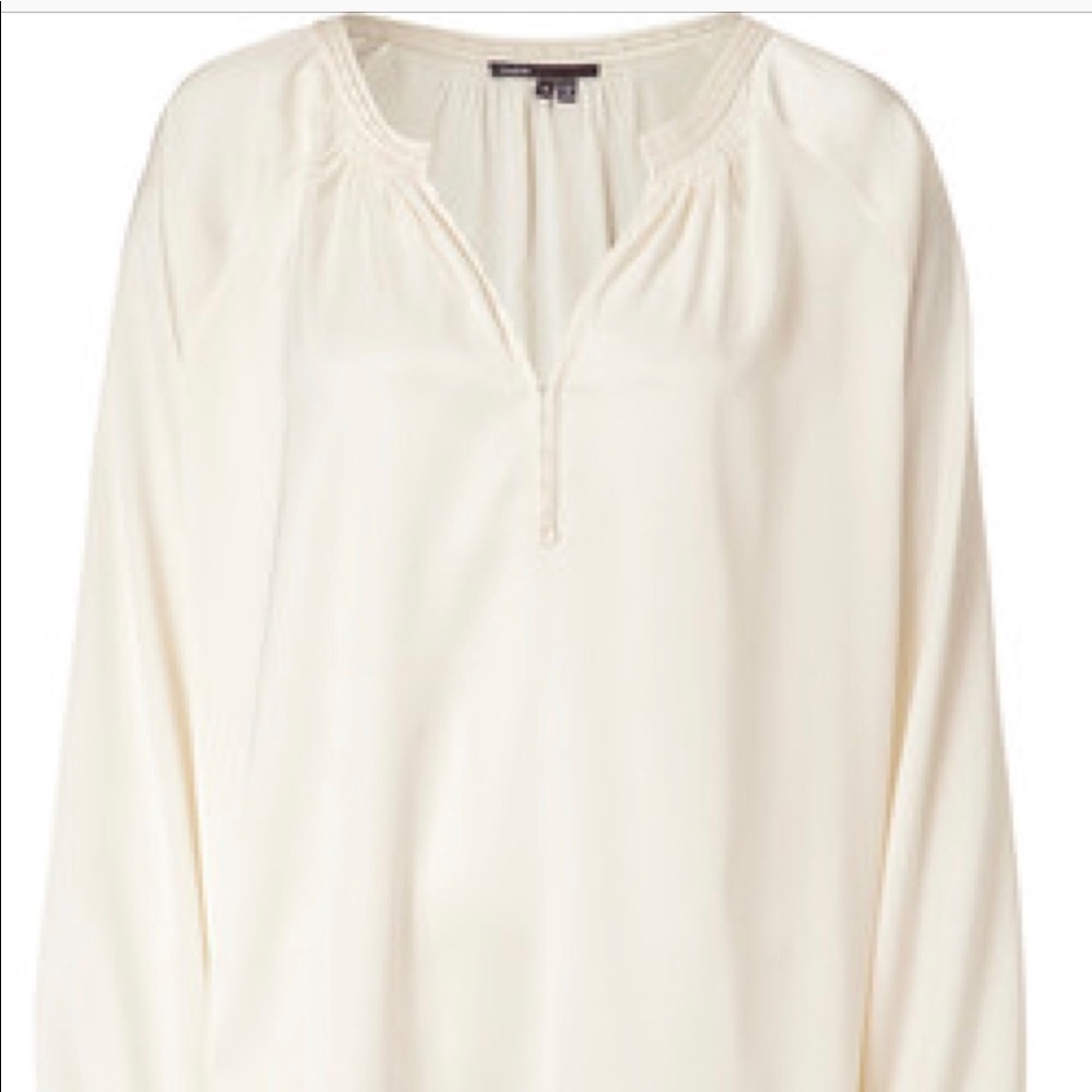 Vince Ivory Silk Tunic Top Sz Xs $365